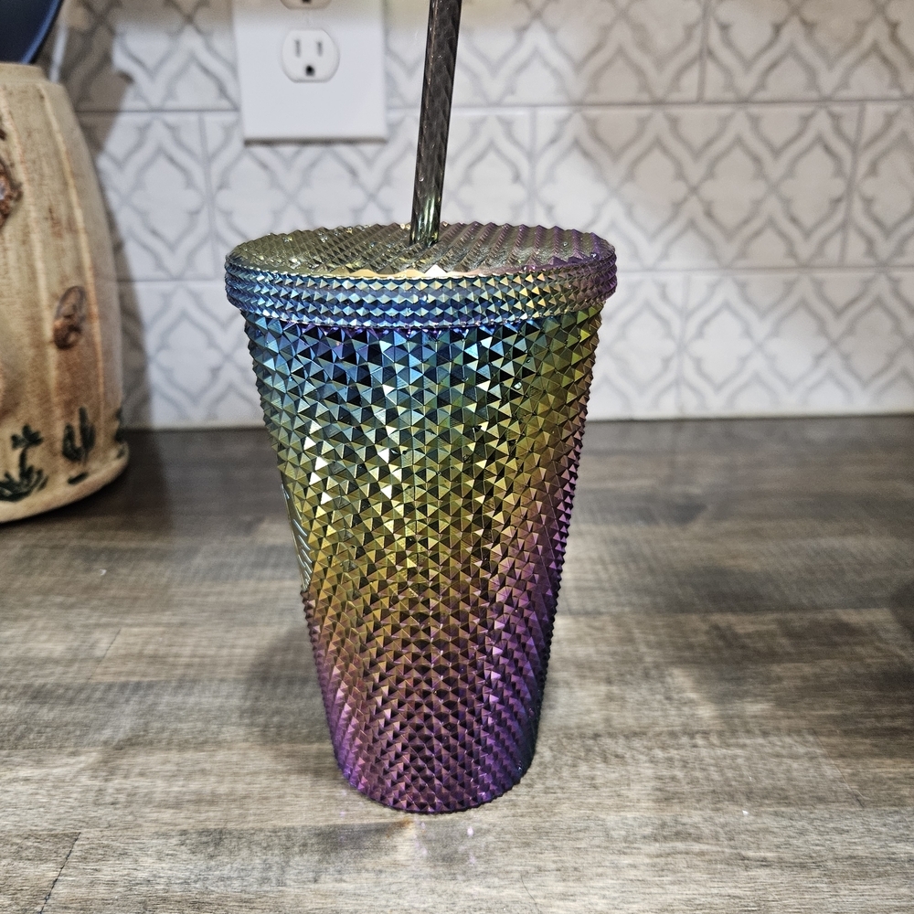Starbucks Multicolor Studded Tumbler Oil Slick - Picture 4 of 8